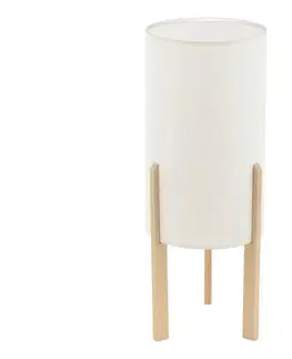 Lampy Eglo 97891 - Stolná lampa CAMPODINO 1xE27/60W/230V výška 400mm biela 97891