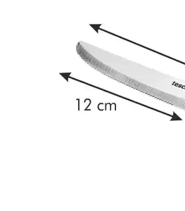 Kuchynské náradie Tescoma nôž jedálenský PRESTO 12 cm, 6 ks, červená