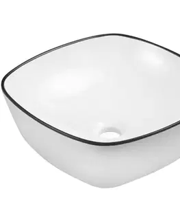 Umývadlá KERRA - Umývadlo na dosku KR-650 WH/BL 5907548123237