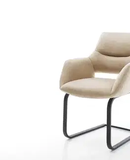Jedálenské stoličky DELIFE Jedálenská stolička Yago-Flex s opierkami mikrovlákno béžová vintage jedálenská stolička plochá čierna vrecková pružina