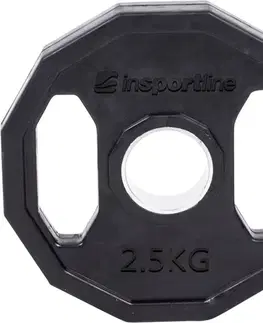 Závažia k činkám Pogumovaný olympijský kotúč inSPORTline Ruberton 2,5 kg 50 mm