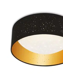 Svietidlá Brilo 3482-015 - LED Stropné svietidlo MAILA STARRY LED/12W/230V čierna/zlatá 3482-015