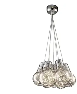 Svietidlá  142008 - LED Luster na lanku BULBS LED/30W/230V lesklý chróm 142008
