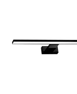 Kúpeľňové zrkadlá  LED kúpeľňové nástenné svietidlo SHINE, 7 W, 230 V, 30 cm, IP44, čierne ML4378