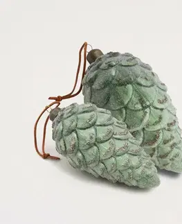 Vianočné dekorácie Ozdoba Frosted Pinecone 18 cm