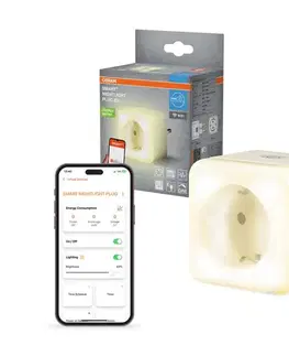 Svietidlá Osram -LED Stmievateľná zásuvka s osvetlením SCHUKO SMART+ NIGHTLIGHT 230V Wi-Fi 4099854418211