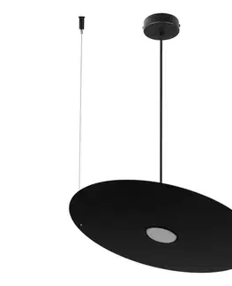 Svietidlá  Závesný luster na lane PIATTO 1xGX53/15W/230V priemer 45 cm čierny MLP2913