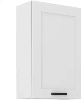 Kuchynské skrinky visiace Kuchynská skrinka LUNA biely mat/biely  60g-90 1f