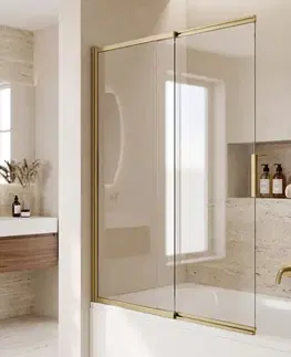 Sprchové dvere REA - Vaňová zástena posuvná Dario Brush Gold 100 REA-W7885