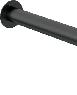 Náhradné diely a príslušenstvo DEANTE - Silia čierna, otočný, laminárny Sprchový výtok, nástenný - 380 mm NQS_N41K
