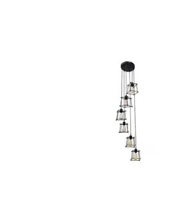 Svietidlá  Luster na lanku RYGA 6xE27/20W/230V 312945