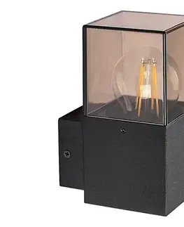 Svietidlá Rabalux 77080 - Vonkajšie nástenné svietidlo LOANDA 1xE27/60W/230V IP54 čierna 77080