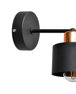 Svietidlá  Nástenné svietidlo EDISON 1xE27/15W/230V KK-1360/1 BK+BR