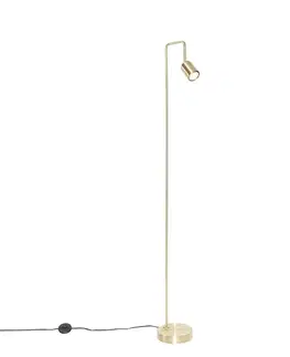 Stojace lampy Moderná stojaca lampa mosadz nastaviteľná - Java