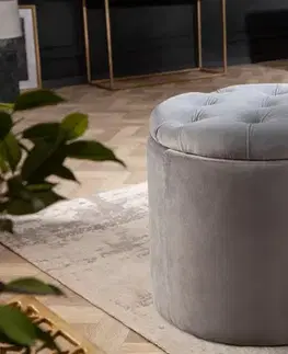 Taburety a podnožky Chesterfield taburet ZETHOS Dekorhome