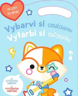 Nalepovačky, vystrihovačky, skladačky Vybarvi si omalovánku Lišák/ Vyfarbi si maľovanku Lišiak