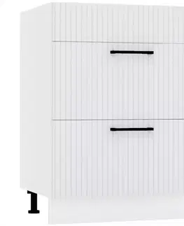 Kuchynské skrinky stojace Skrinka do kuchyne  Kate d60pc s/2 zasl svetlo šedá mat