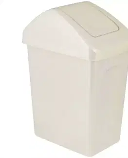Plastové koše Odpadkový kôš 10L 1310 biely
