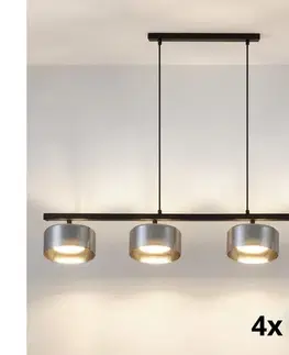 Svietidlá BRILAGI - LED RGB stmievateľný luster AURA LUX 4xGX53/14W/230V Wi-Fi Tuya čierna/dymová BG3467+4xIM1490