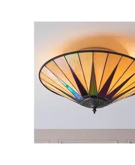 Svietidlá Endon 70240 - Stropné svietidlo Tiffany DARK STAR 2xE27/40W/230V pr. 49 cm 70240