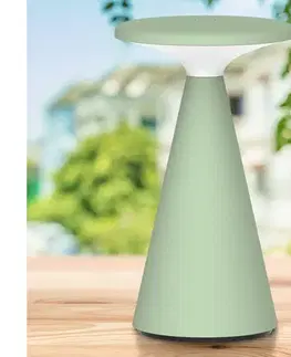 Lampy  LED stmievateľná stolná lampa PAROS LED/1,8W/5V USB 1800 mAh IP44 zelená 329974
