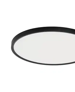 Svietidlá Fulgur s-43057 - LED stropné svietidlo NOMY 40W/230V CCT UGR IP40, priemer 50 cm, čierne + s diaľkovým ovládaním s-43057