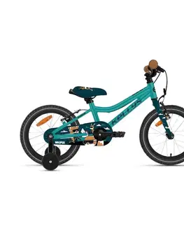 Bicykle Odľahčený detský bicykel KELLYS Wasper Neo 16" 10.0 • 100-110 cm • 8,5 kg Teal Blue - 9" (100-110 cm)