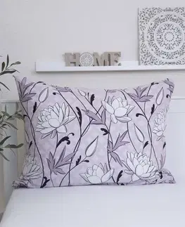 Dekoračné obliečky MKLozkoviny.sk Bavlnená obliečka na vankúš Renforcé 70 x 90 cm - Pivonka-  -