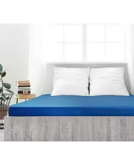 Plachty 4Home jersey prestieradlo Ideál kráľovská modrá, 200 x 200 cm