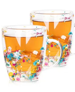 Hrnčeky a šálky 4Home Termo pohár Floral Hot&Cool 300 ml, 2 ks