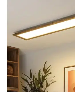 Svietidlá BRILAGI - LED Stropné svietidlo SLIMFRAME WOOD LED/58W/230V 124x34 cm hnedá BG1546+EG99434