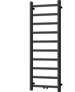 Radiátory do kúpeľne MEXEN - Bolt vykurovací rebrík/radiátor 1200 x 500 mm, 318 W, čierna W126-1200-500-00-70