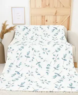 Deky MKLozkoviny.sk Deka mikroplyš Exclusive 150 × 200 cm – Eukalyptus