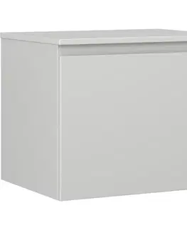 Kúpeľňový nábytok MEXEN/S - Orio kúpeľňová skrinka pod umývadlo 60 cm s doskou, 1 šuplík, sivá mat 91A10-06047-1-BFC62