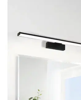 Kúpeľňové zrkadlá Eglo 780431 - LED Kúpeľňové osvetlenie zrkadla BETETA 11W/230V 60 cm IP44 čierna 780431