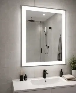 Kúpeľňové zrkadlá Zrkadlo LED 56 70x90