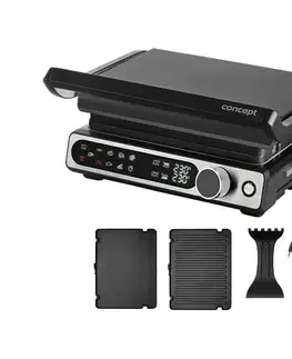 Predlžovacie káble Concept ge3500 - Kontaktný gril s teplotnou sondou 2000W/230V čierny ge3500