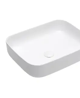 Umývadlá Umývadlo na dosku SAT Infinitio 50x39 cm mat bez otvoru pre batériu SATINF5039M SATINF5039M