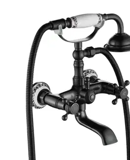 Kúpeľňové batérie REA - Vaňová batéria Rustico Old Black REA-B0701