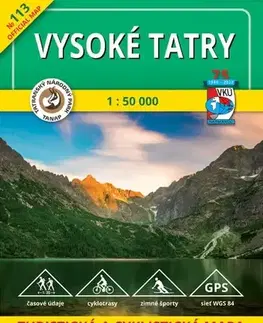 Turistika, skaly TM 113 - Vysoké Tatry 1: 50 000, 14. vydanie, 2023