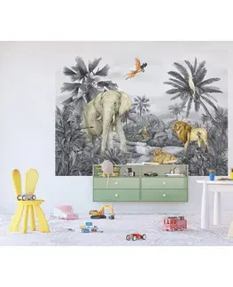 Tapety Detská fototapeta Jungle 252 x 182 cm, 4 diely