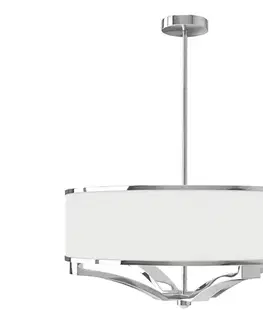 Svietidlá Open Design OR84801 - Luster na tyči GERDO 4xE27/12W/230V lesklý chróm/biela OR84801
