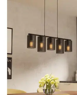 Svietidlá Eglo 901163 - Luster na lanku COLOMERA 5xE27/40W/230V šedá 901163
