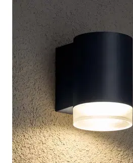 Záhradné lampy BRILAGI - Vonkajšie nástenné svietidlo MATERA 1xGU10/30W/230V antracit IP54 WO-HR60275-OEM-ANT