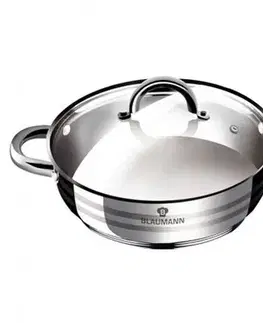 Hrnce BLAUMANN - Randlík nerez a sklenená pokrievka 26cm Gourmet 5l