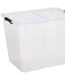 Boxy na skladovanie PLAST TEAM - Box FLEX úložný 65l transparentný