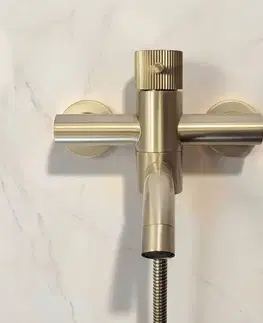 Kúpeľňové batérie REA - Vaňová batéria Lungo Stripe Gold Brush REA-B8055