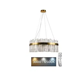 Svietidlá  LED Stmievateľný krištáľový luster na lanku LED/80W/230V + diaľkové ovládanie J6332/C