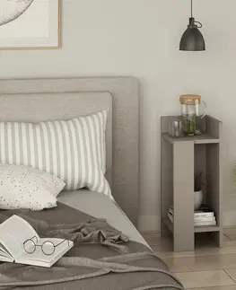 Konferenčné stolíky Nočný stolík Elos Right Light Mocha