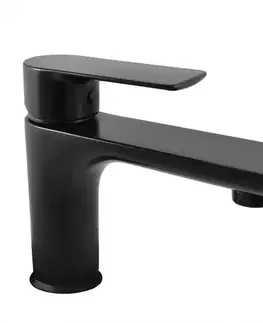 Umývadlové batérie Batéria umývadlová Rav-Slezak Vltava 142mm čierne VT426.0CMATC
